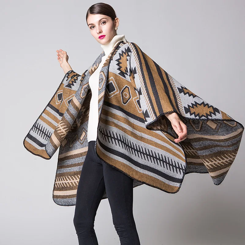 Fashion Spring and Autumn Women Ponchos Loose Shawl Travel Air Conditioning Blanket Ladies Capes Vintage Thick Women Scarfs
Fashion Spring and Autumn Women Ponchos Loose Shawl Travel Air Conditioning Blanket Ladies Capes Vintage Thick Women Scarfs