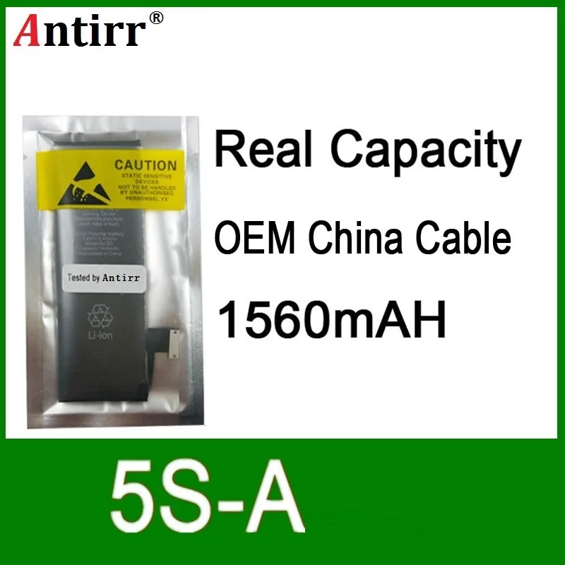 Китайская Защитная плата реальной емкости 10 шт./лот, 1560 мАч, 3,7 в, аккумулятор для iPhone 5S, зеркальный цикл, запасные части для ремонта 5S-A
Китайская Защитная плата реальной емкости 10 шт./лот, 1560 мАч, 3,7 в, аккумулятор для iPhone 5S, зеркальный цикл, запасные части для ремонта 5S-A