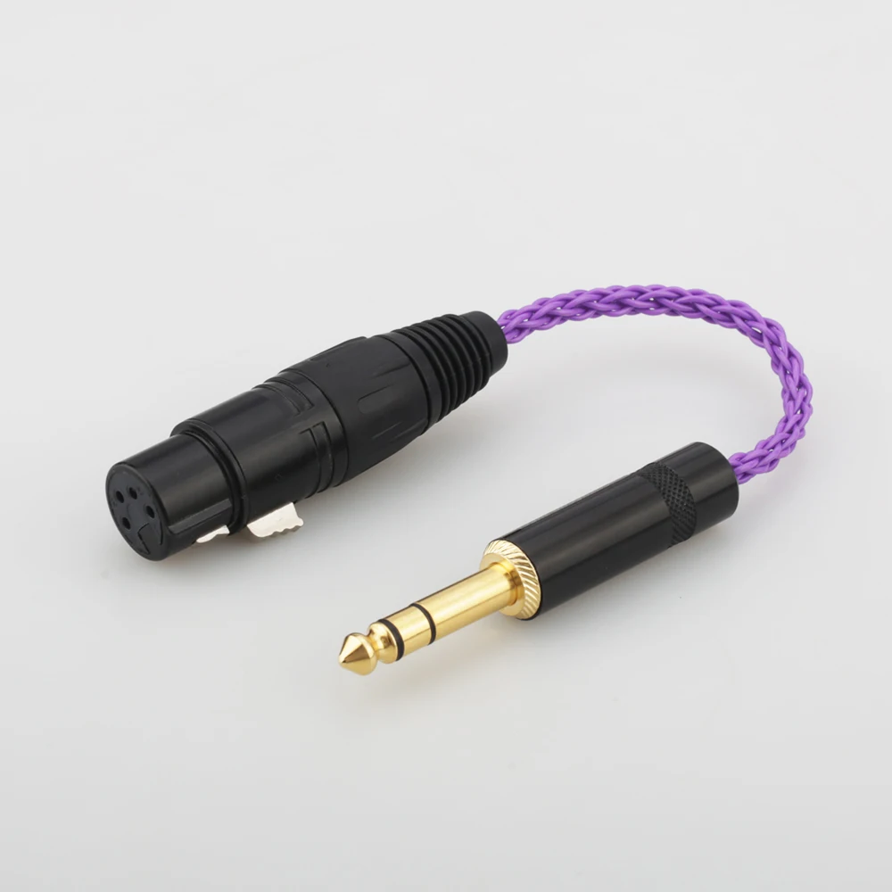 Hi Fi 6 35 мм 1/4 штырьковый разъем XLR гнездовой сбалансированный кабель TRS аудио
