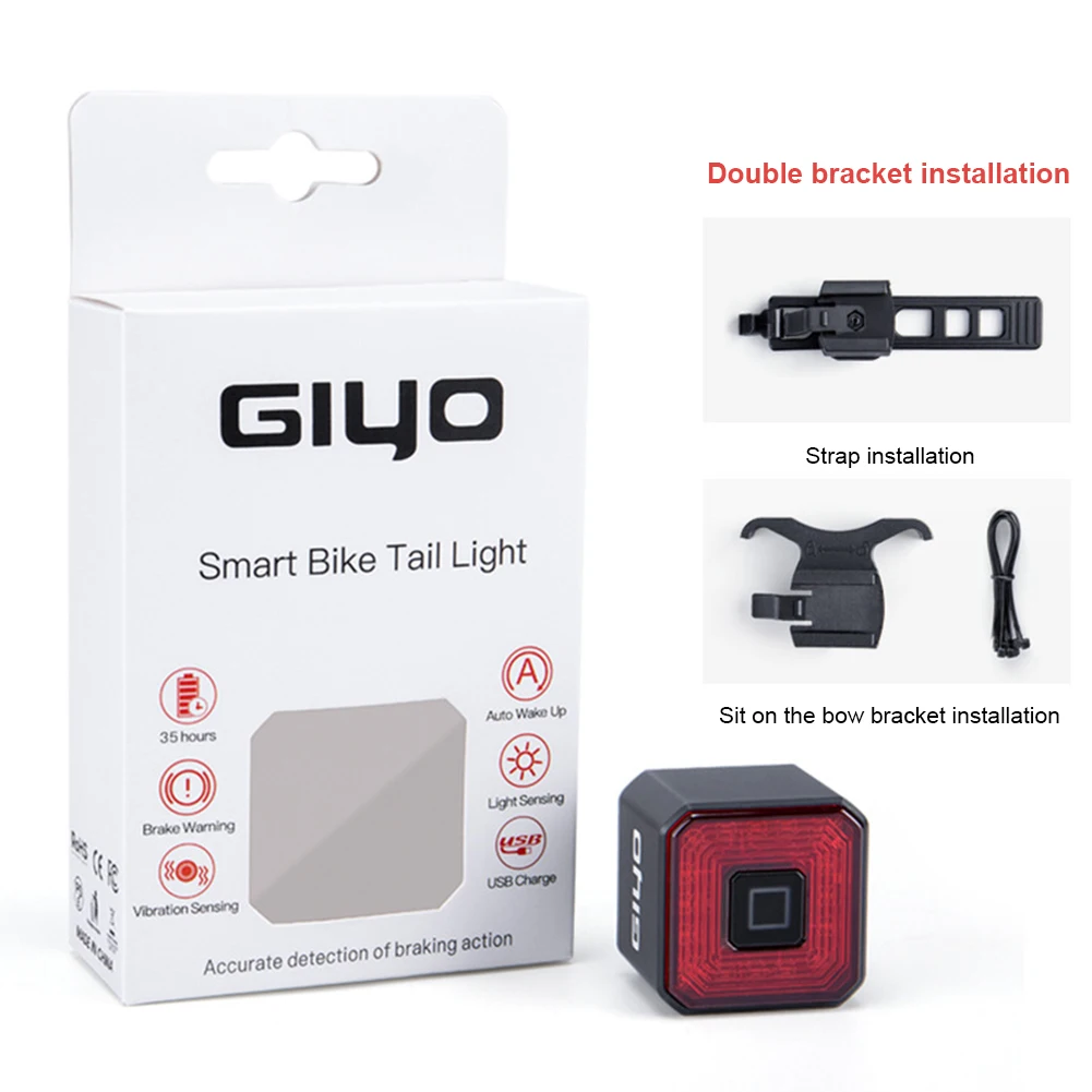 Smart Bicycle Light Rear Taillight Bike Accessories Auto On/Off USB Rechargeable Stop Signal Brake Lamp LED Safety Lantern
Smart Bicycle Light Rear Taillight Bike Accessories Auto On/Off USB Rechargeable Stop Signal Brake Lamp LED Safety Lantern