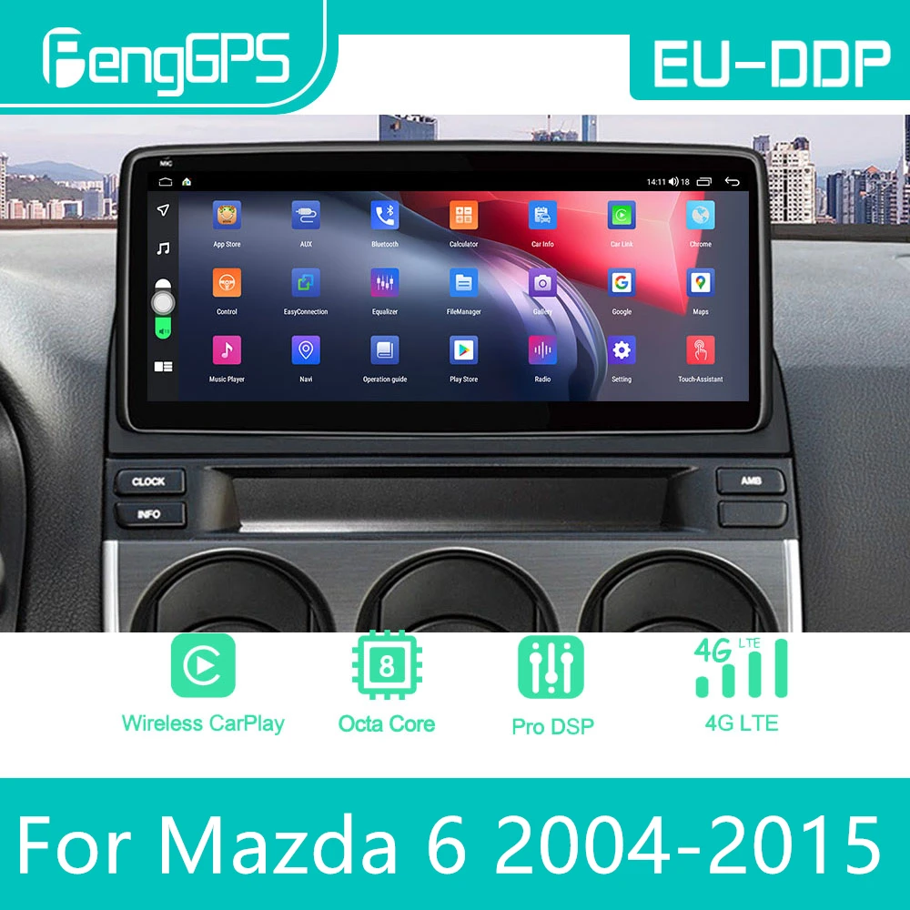 For Mazda 6 2004 - 2015 Android Car Radio Stereo Multimedia Player 2Din Autoradio GPS Navi Unit Screen
For Mazda 6 2004 - 2015 Android Car Radio Stereo Multimedia Player 2Din Autoradio GPS Navi Unit Screen