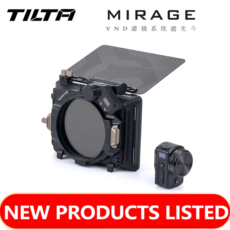 TILTA MB-T16 4x5.65" Mirage Matte Box Mirage Motorized VND Kit Filter Frame Mirage Matte Box for DSLR/Mirrorless Cameras
TILTA MB-T16 4x5.65" Mirage Matte Box Mirage Motorized VND Kit Filter Frame Mirage Matte Box for DSLR/Mirrorless Cameras