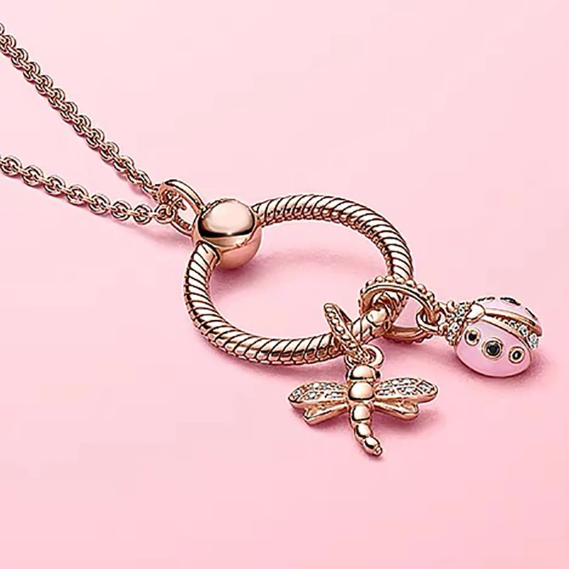 new 100% 925 Sterling Silver 1:1 spring rose gold insect dragonfly letter O pendant pan necklace female
new 100% 925 Sterling Silver 1:1 spring rose gold insect dragonfly letter O pendant pan necklace female