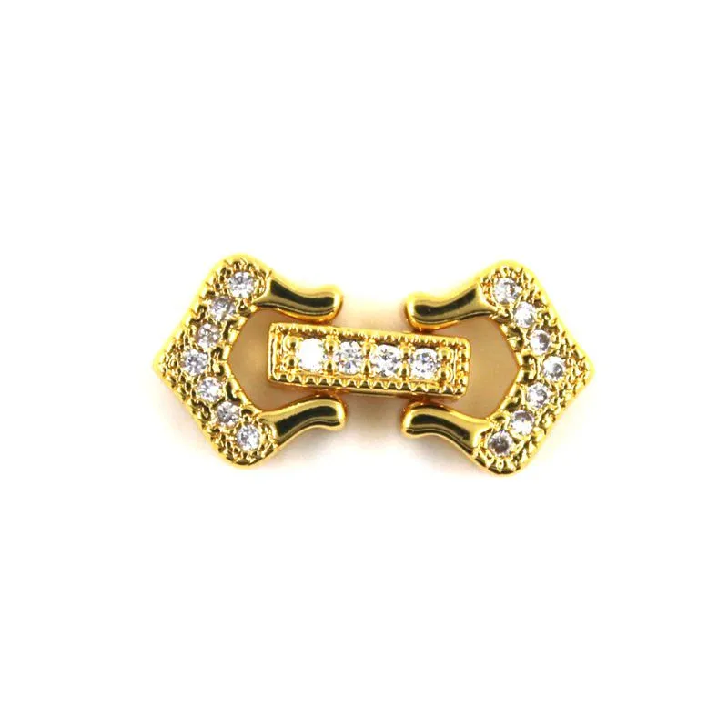 Clasps For Jewelry Making Fastening Accessories 18K GOLD PLATED Cubic Zirconia Clasps For DIY Pearls Necklace Bracelet Clasp
Clasps For Jewelry Making Fastening Accessories 18K GOLD PLATED Cubic Zirconia Clasps For DIY Pearls Necklace Bracelet Clasp