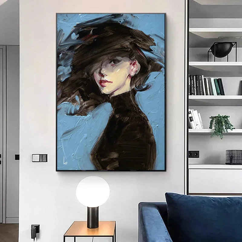 Sexy Woman on Blue Background Canvas Art Painting Modern Posters and Prints Girl Abstract Figure for Living Room Home Decoration
Sexy Woman on Blue Background Canvas Art Painting Modern Posters and Prints Girl Abstract Figure for Living Room Home Decoration