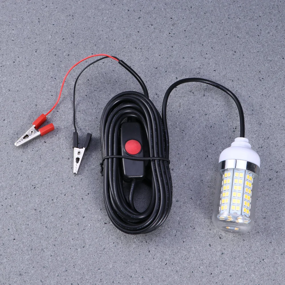 Fishing Light DC12V/24V 108 LEDs 2835 Deep Drop Underwater Light Fishing Lures Fish Finder Lamp Attracts Fish Prawns (White)
Fishing Light DC12V/24V 108 LEDs 2835 Deep Drop Underwater Light Fishing Lures Fish Finder Lamp Attracts Fish Prawns (White)