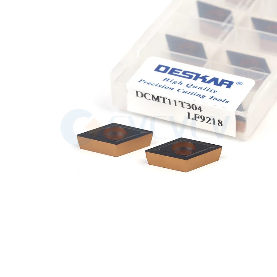 Токарный станок с ЧПУ DCMT11T304 LF9218 DCMT11T308 токарный инструмент ромбами лезвие