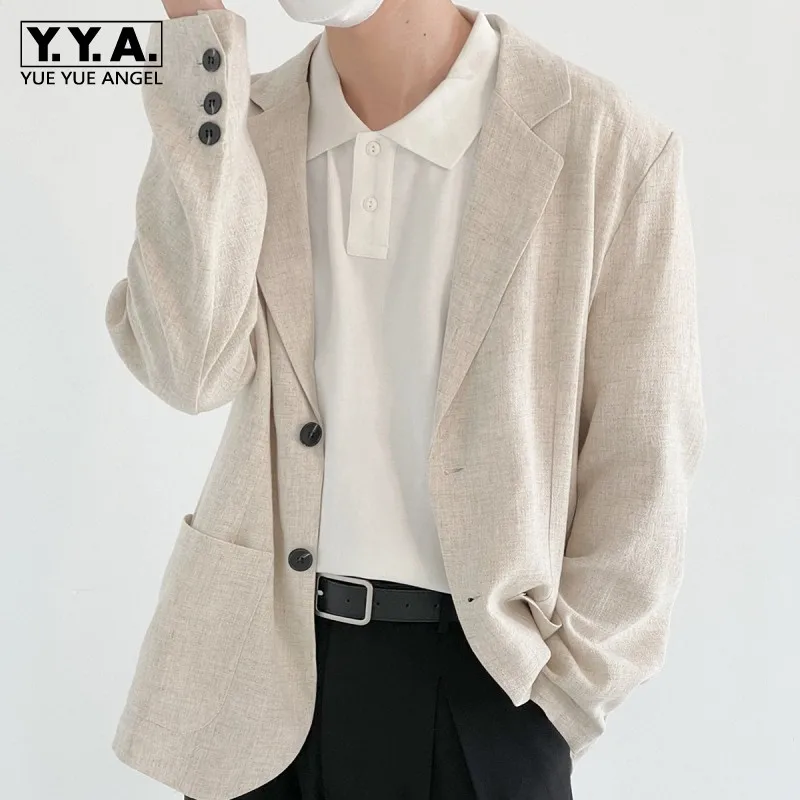 Autumn Thin Cotton Linen Blazers Men Loose Fit Casual Suit Jackets Single Breasted Long Sleeve Business Formal Coat M-2XL
Autumn Thin Cotton Linen Blazers Men Loose Fit Casual Suit Jackets Single Breasted Long Sleeve Business Formal Coat M-2XL