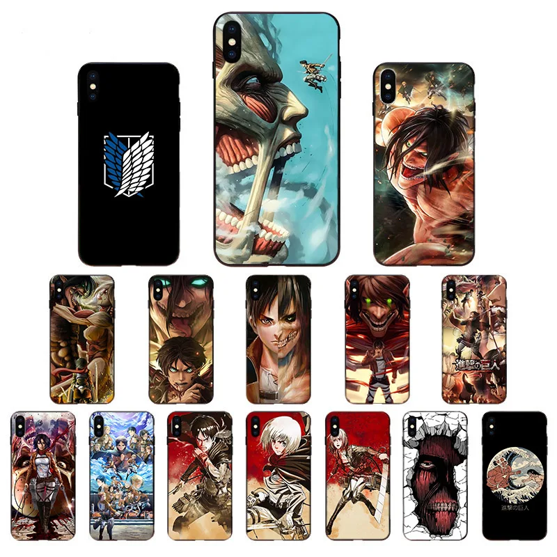 Soft TPU Phone Case Fashion Comic Attack on Titan Shell For iPhone X 11 SE 2020 6 6s 11Pro MAX 5 5S 7 8 Plus XS XR Coque Fundas 
Soft TPU Phone Case Fashion Comic Attack on Titan Shell For iPhone X 11 SE 2020 6 6s 11Pro MAX 5 5S 7 8 Plus XS XR Coque Fundas