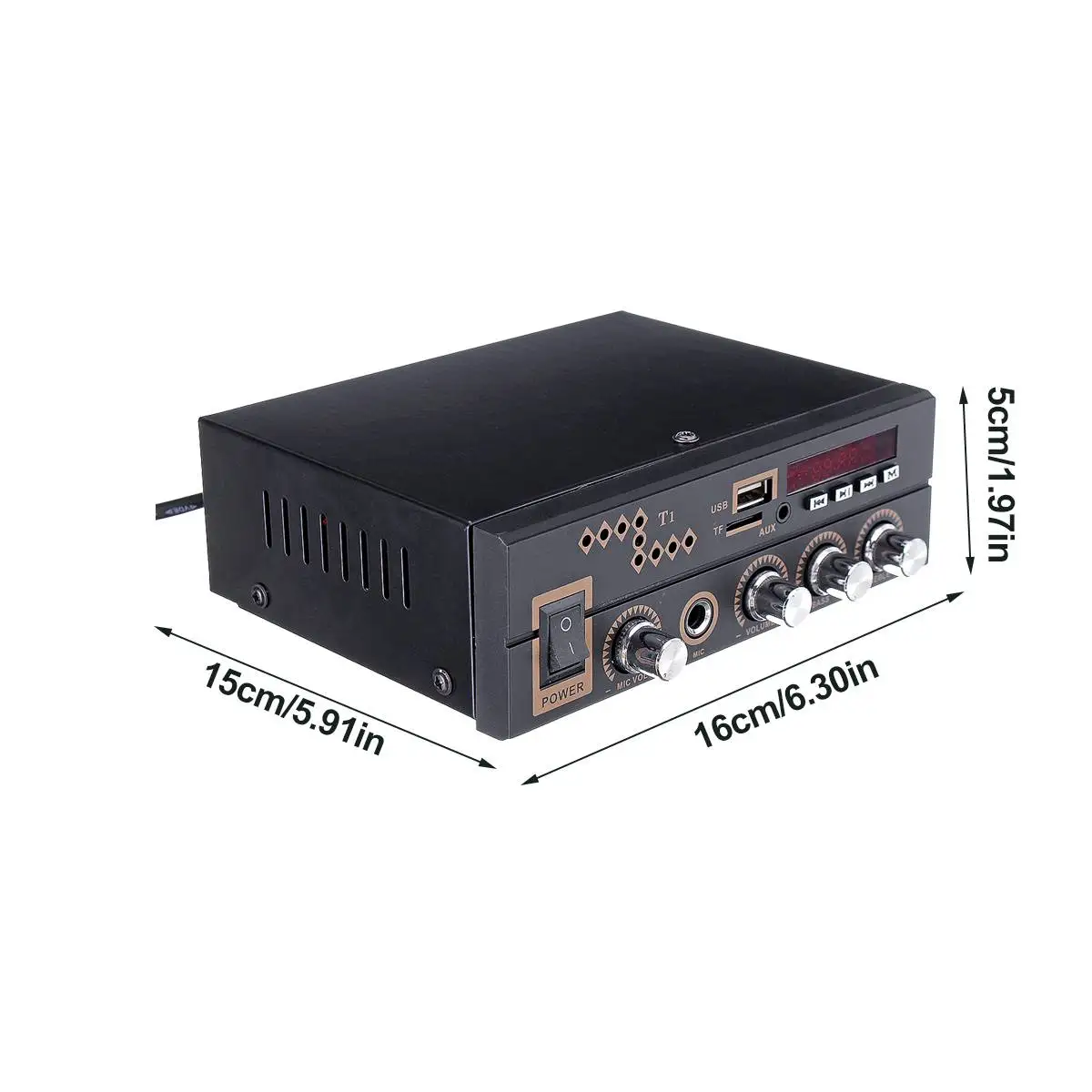 66W 90-240V bluetooth Stereo Audio Amplifier Remote Control Home Theater Sound System Audio Mini Amplifiers Support FM USB MIC
66W 90-240V bluetooth Stereo Audio Amplifier Remote Control Home Theater Sound System Audio Mini Amplifiers Support FM USB MIC