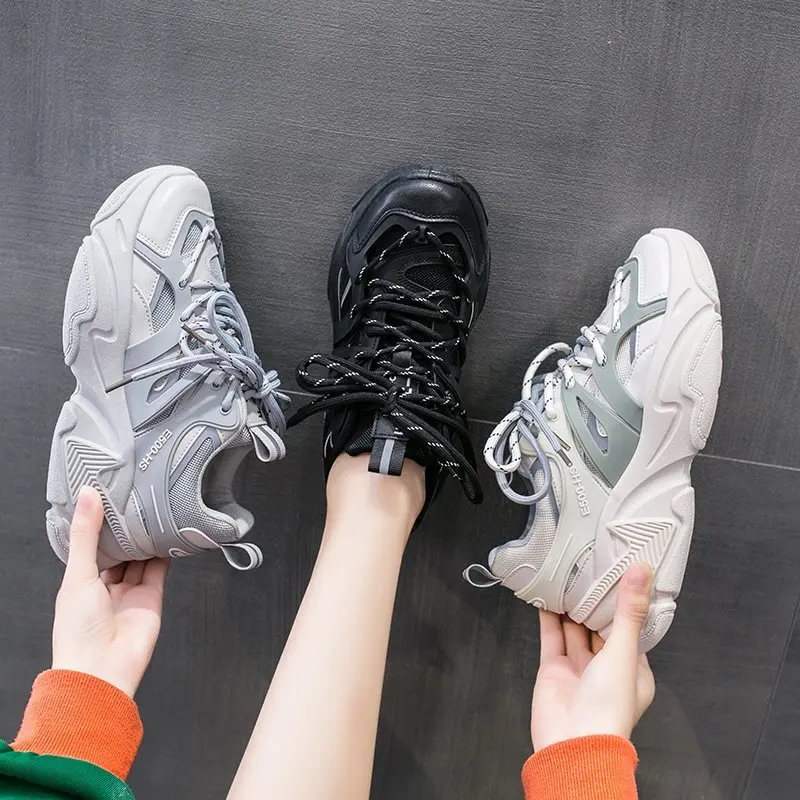 New Women autumn Sneakers Ladies Platform Vulcanized Shoes Walking Lace-Up Comforable Casual Sheos Tenis Feminino Zapatos Muje
New Women autumn Sneakers Ladies Platform Vulcanized Shoes Walking Lace-Up Comforable Casual Sheos Tenis Feminino Zapatos Muje
