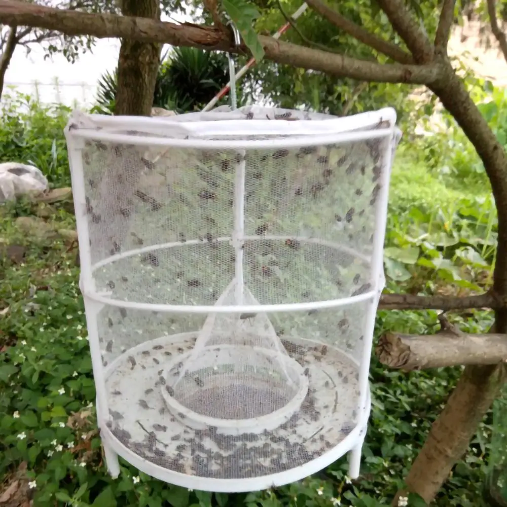 Folding Fly Trap Catcher Killer Cage Net Pest Control Reusable Folding Pest Traps Placed Bag Trap Hanging Garden Yard Supplies
Folding Fly Trap Catcher Killer Cage Net Pest Control Reusable Folding Pest Traps Placed Bag Trap Hanging Garden Yard Supplies
