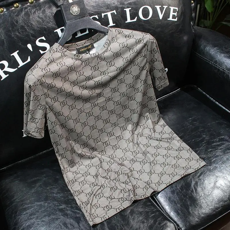 European Summer Non-iron Short-sleeved T-shirt Men's Round Neck Full-body Printed Mercerized Cotton Half-sleeved Shirt HOT
European Summer Non-iron Short-sleeved T-shirt Men's Round Neck Full-body Printed Mercerized Cotton Half-sleeved Shirt HOT