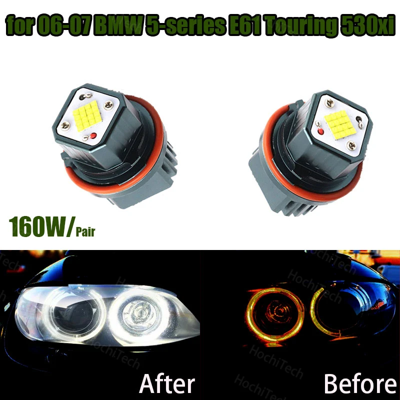 6000K White 160W High Power Angel Eyes LED Lights Ring Marker for 06-07 BMW 5-series E61 Touring 530xi
6000K White 160W High Power Angel Eyes LED Lights Ring Marker for 06-07 BMW 5-series E61 Touring 530xi