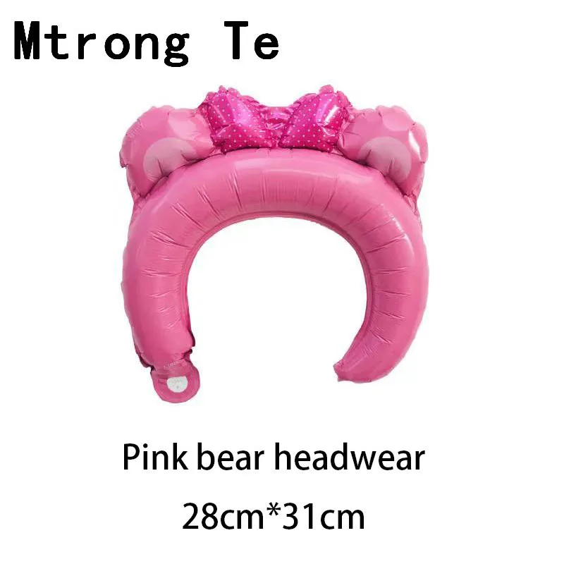 50pcs cute headband headband Mickey Minnie foil balloon bear pig pink animal balloon birthday party children's toy decoration
50pcs cute headband headband Mickey Minnie foil balloon bear pig pink animal balloon birthday party children's toy decoration