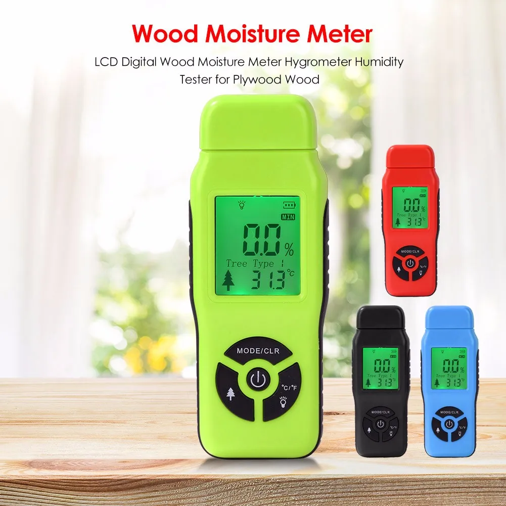 Two Pins Digital 0-99.9% Wood Moisture Meter Paper Humidity Tester Wall Hygrometer Timber Damp Detector Large LCD Display
Two Pins Digital 0-99.9% Wood Moisture Meter Paper Humidity Tester Wall Hygrometer Timber Damp Detector Large LCD Display
