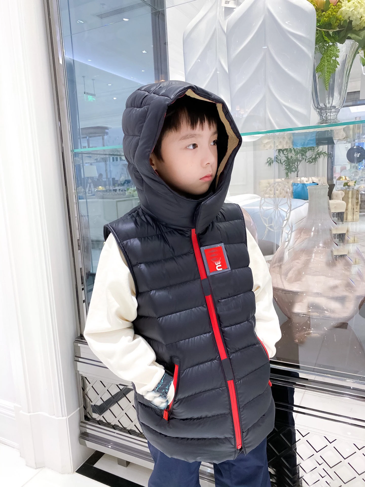 Zipper down jacket vest
Zipper down jacket vest