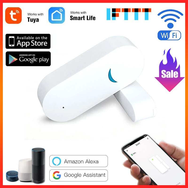 Tuya Smart WiFi Door Sensor Door Open / Closed Detectors WiFi App Notification Alert security alarm support Alexa Google Home
Tuya Smart WiFi Door Sensor Door Open / Closed Detectors WiFi App Notification Alert security alarm support Alexa Google Home