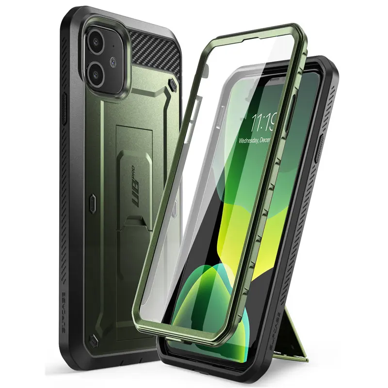 

SUPCASE For iPhone 11 Case 6.1" (2019 Release) UB Pro Full-Body Rugged Holster Cover with Built-in Screen Protector & Kickstand