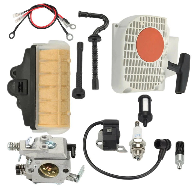 Air filter Carburetor kit Fuel pipe Oil circuit Ignition coil Spark plug For Stihl MS230
Air filter Carburetor kit Fuel pipe Oil circuit Ignition coil Spark plug For Stihl MS230