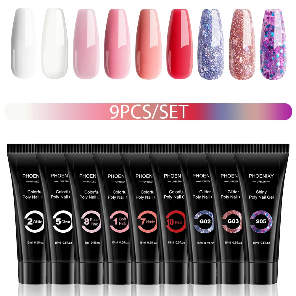 Poly Nail Gel Set For Nails 15ML Quickly Extension UV Varnish For Nail Finger Extension Fast Builder Varnish UV Poly Nail Polish
Poly Nail Gel Set For Nails 15ML Quickly Extension UV Varnish For Nail Finger Extension Fast Builder Varnish UV Poly Nail Polish