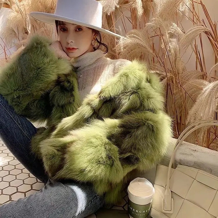 Women 2020 New Natural Short Real Fox Fur Coat Female O-neck Thick Warm Genuine Fur Jacket Ladies Slim Double-faced Fur Coat S59
Women 2020 New Natural Short Real Fox Fur Coat Female O-neck Thick Warm Genuine Fur Jacket Ladies Slim Double-faced Fur Coat S59