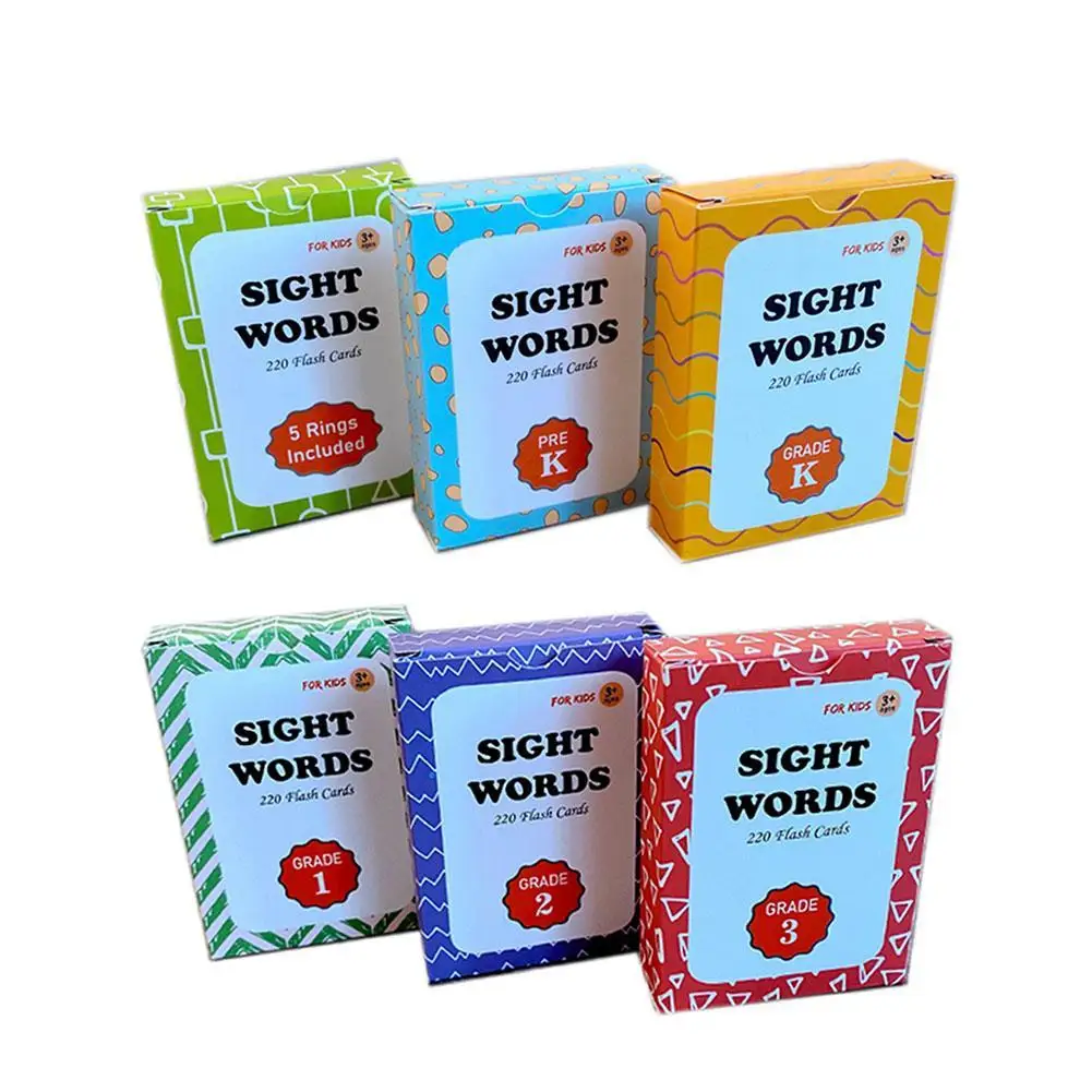 220Pcs/Set English Word Card Flash Card Learning Educational Toys For Kids Children Pocket Card Christmas Gifts
220Pcs/Set English Word Card Flash Card Learning Educational Toys For Kids Children Pocket Card Christmas Gifts