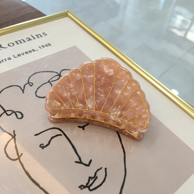 Small Scalloped Shell Hair Claws Women Japanese Acetate Plate Hair Accessories Adult Temperament Catching Clip Hairpin
Small Scalloped Shell Hair Claws Women Japanese Acetate Plate Hair Accessories Adult Temperament Catching Clip Hairpin