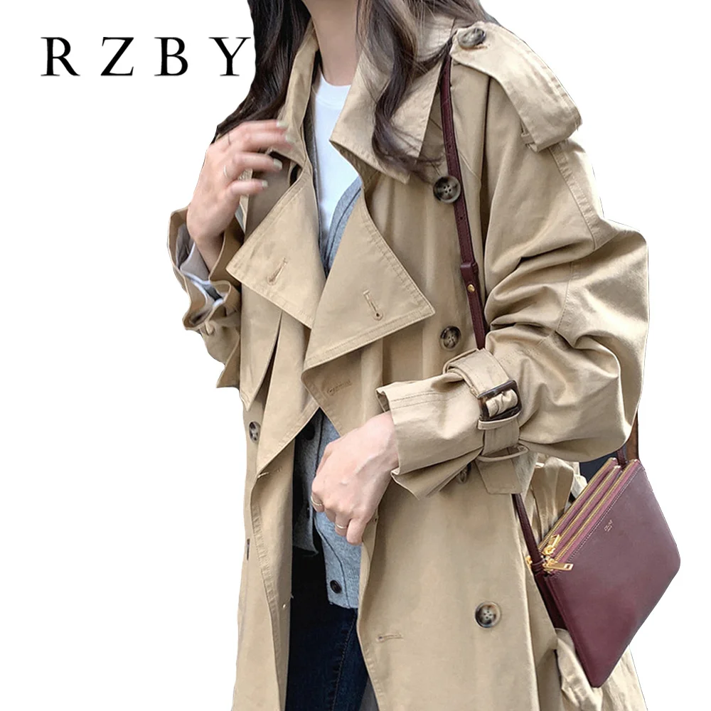 Women Trench Long Coat Chic Women Casual Overcoat with Belt Winter Fashion Double-breasted Ladies Windbreaker Femme
Women Trench Long Coat Chic Women Casual Overcoat with Belt Winter Fashion Double-breasted Ladies Windbreaker Femme
