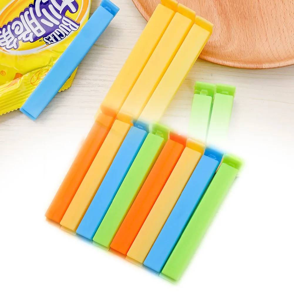 10Pcs Portable Kitchen Storage Food Snack Seal Sealing Creative Candy Color Sealing Clip Plastic Bag Sealing Clip Snack Food Cli
10Pcs Portable Kitchen Storage Food Snack Seal Sealing Creative Candy Color Sealing Clip Plastic Bag Sealing Clip Snack Food Cli