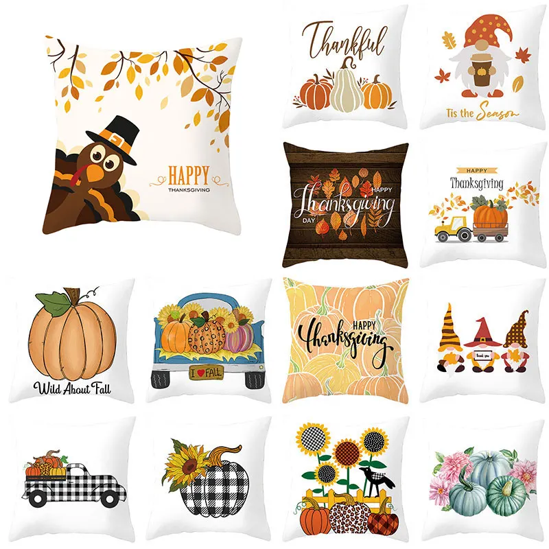 Autumn Maple Leaf Pumpkin Pillowcase 45*45cm Fall Home Decor Grateful Thanksgiving Throw Pillow Covers Polyester Cushion Cover
Autumn Maple Leaf Pumpkin Pillowcase 45*45cm Fall Home Decor Grateful Thanksgiving Throw Pillow Covers Polyester Cushion Cover