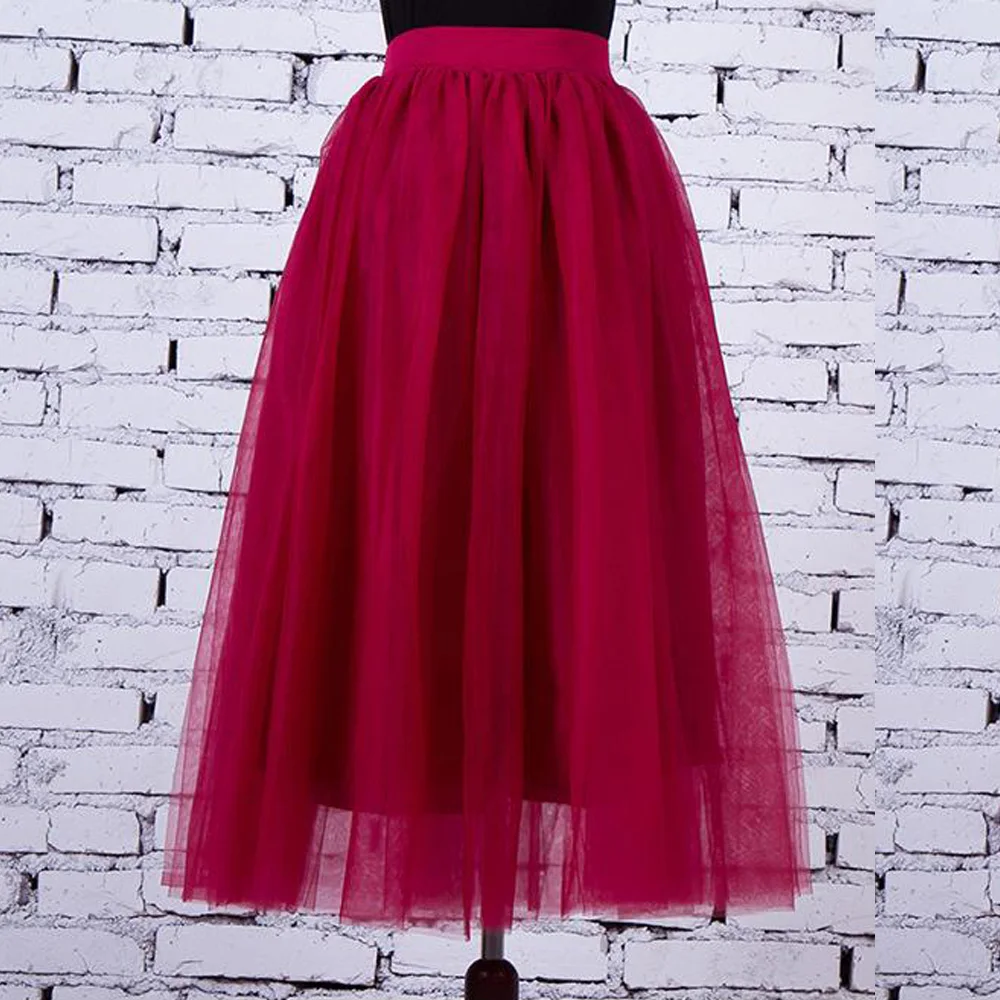 Long Midi Tulle Skirts Womens Elastic High Waist Puffy Ball Gown Lolita Party Skirts Female Casual Summer Fluffy Pleated Skirt 
Long Midi Tulle Skirts Womens Elastic High Waist Puffy Ball Gown Lolita Party Skirts Female Casual Summer Fluffy Pleated Skirt