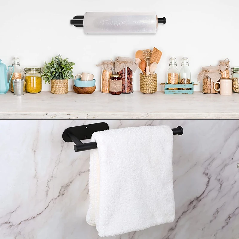 2Pcs Paper Towel Holder Under Cabinet Wall Mount for Kitchen Paper Towel, Self-Adhesive Paper Towel Bar
2Pcs Paper Towel Holder Under Cabinet Wall Mount for Kitchen Paper Towel, Self-Adhesive Paper Towel Bar