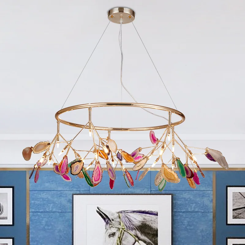 Nordic Luxury LED Chandeliers Modern Branch Agate Decorative Chandelier Bedroom Light Firefly Living Room Lighting Kitchen Lamp
Nordic Luxury LED Chandeliers Modern Branch Agate Decorative Chandelier Bedroom Light Firefly Living Room Lighting Kitchen Lamp