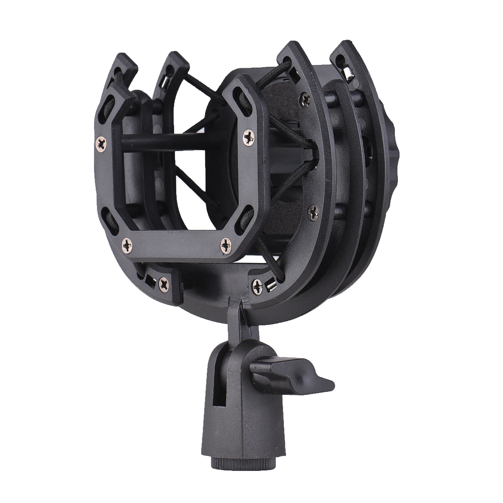Microphone Shock Mount Suspension Holder Clip 180° Foldable for Condenser Microphone Mounting
Microphone Shock Mount Suspension Holder Clip 180° Foldable for Condenser Microphone Mounting