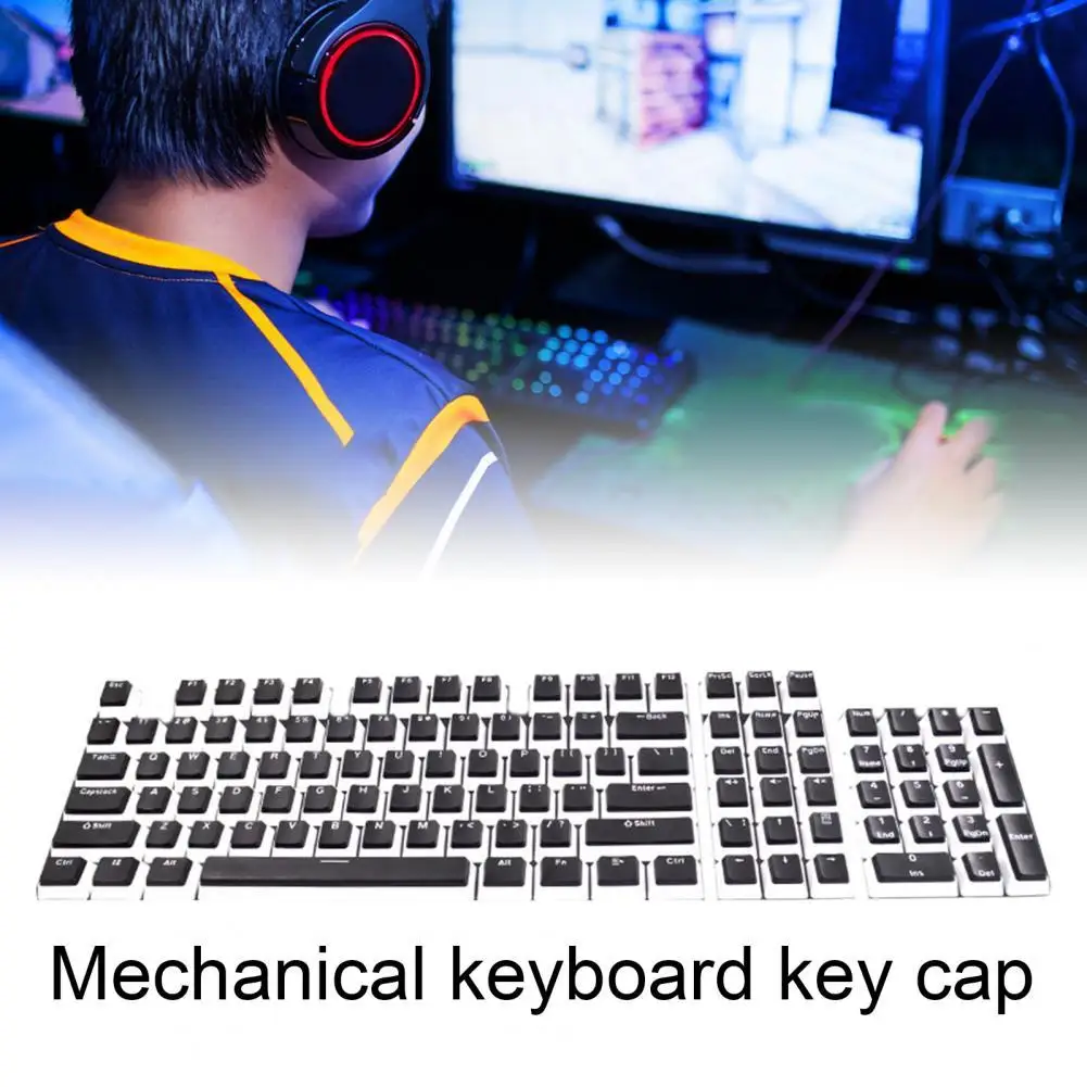 104Pcs/Set Key Caps Dual Colors Universal PBT Wear-resistant Mechanical Keyboard Keycaps for Computer
104Pcs/Set Key Caps Dual Colors Universal PBT Wear-resistant Mechanical Keyboard Keycaps for Computer