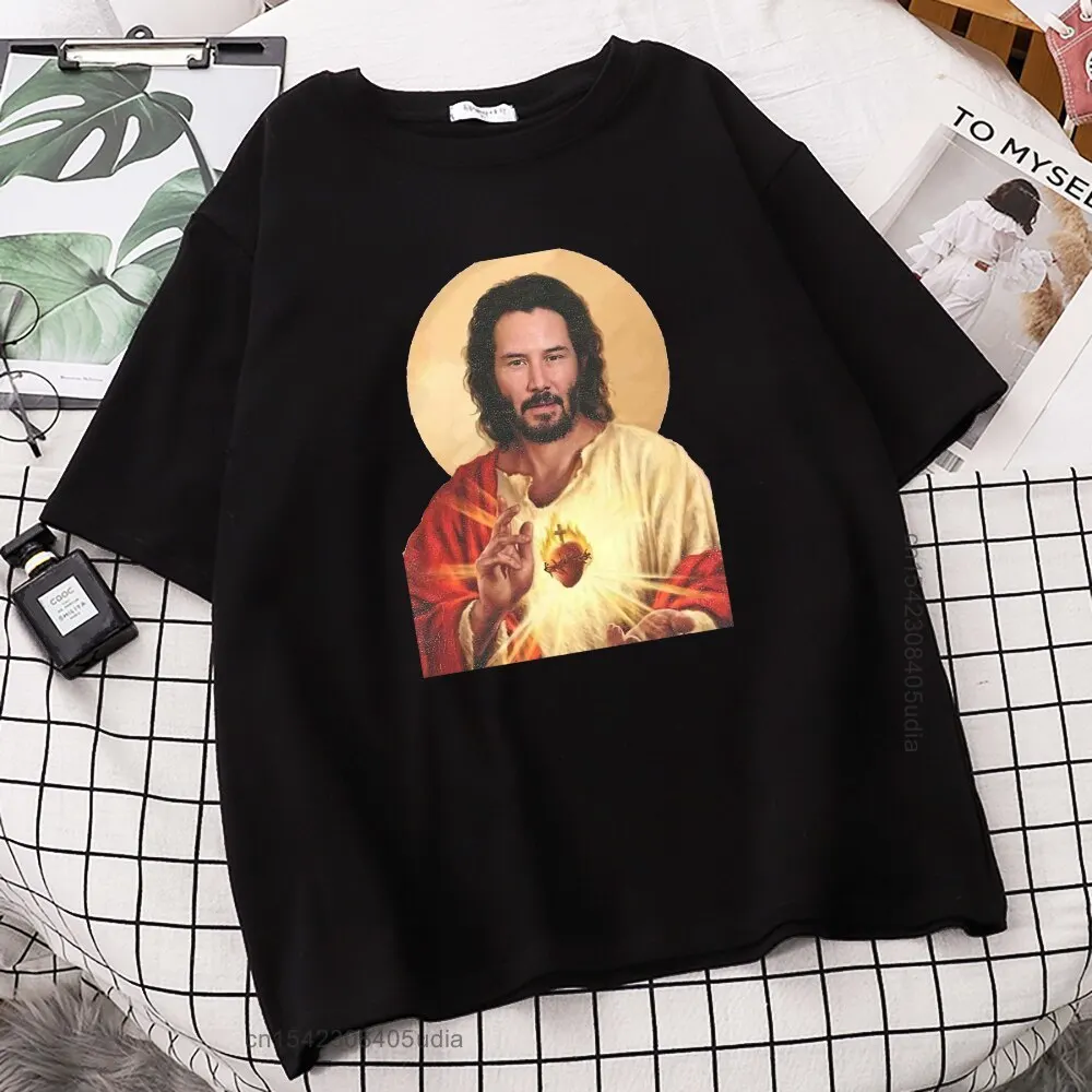 Funny Jesus Keanu Reeves Give You Heart Print Tshirts Fashion Men T Shirt Hip-Hop Brand T-Shirt Summer Male Causal Tshirts
Funny Jesus Keanu Reeves Give You Heart Print Tshirts Fashion Men T Shirt Hip-Hop Brand T-Shirt Summer Male Causal Tshirts