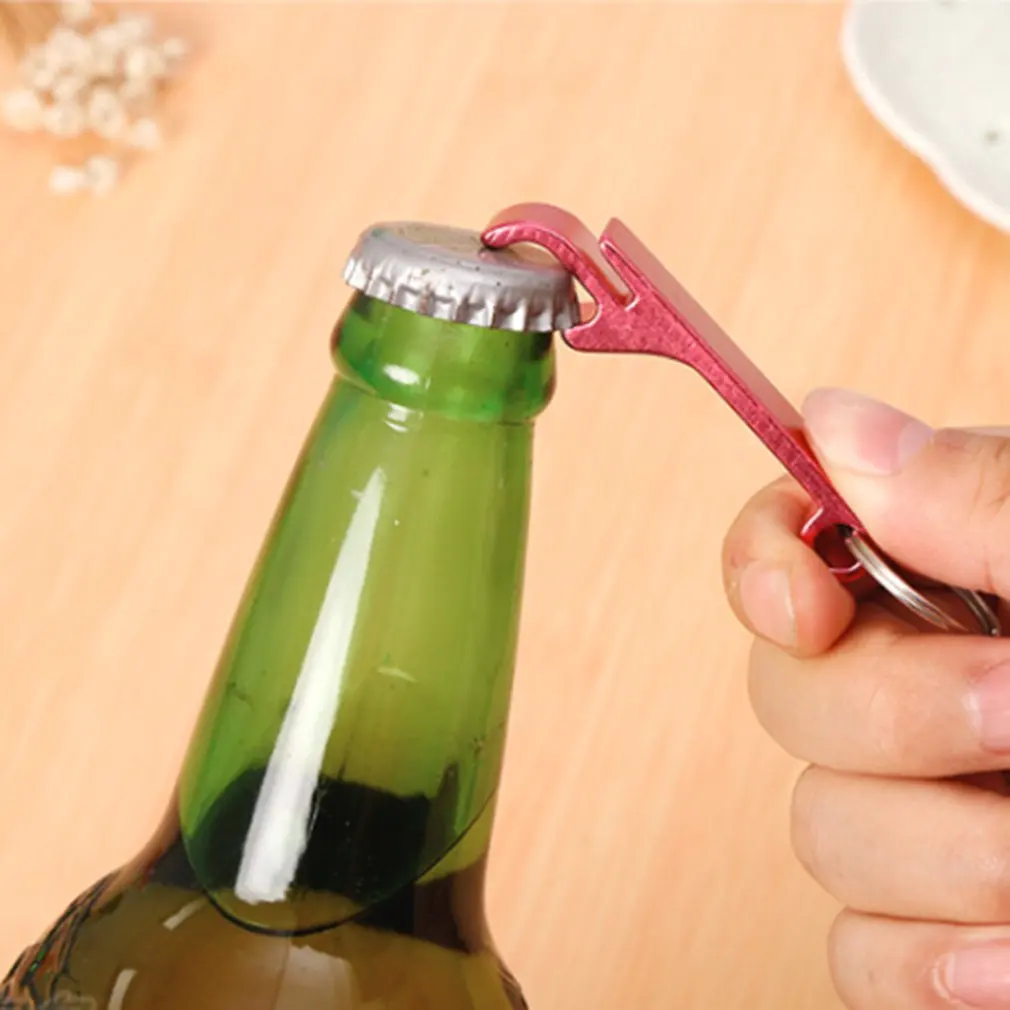 Портативная открывалка для пивных бутылок алюминиевый вина брелок 1 шт. кухонные