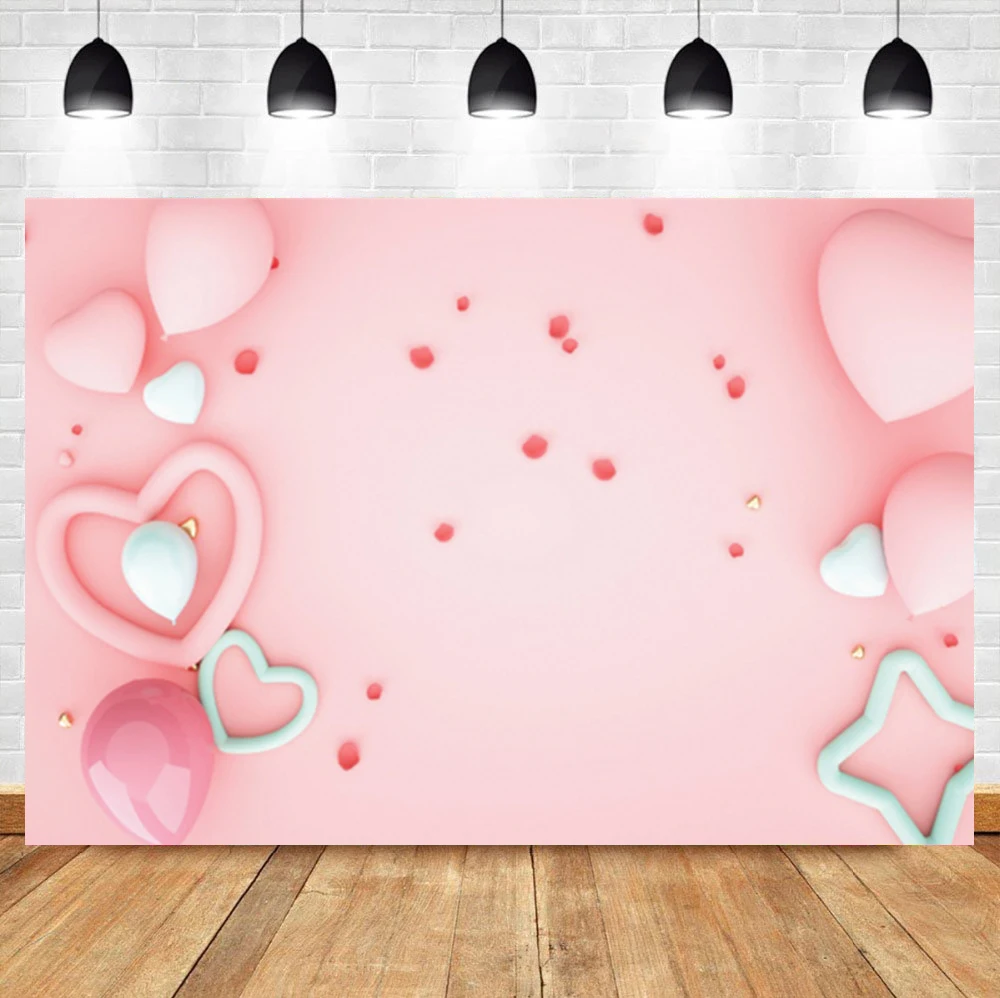Laeacco Pink Love Balloons Baby Girls Birthday Valentine's Day Decoration Backdrop Photographic Photo Background For Photo Studi
Laeacco Pink Love Balloons Baby Girls Birthday Valentine's Day Decoration Backdrop Photographic Photo Background For Photo Studi