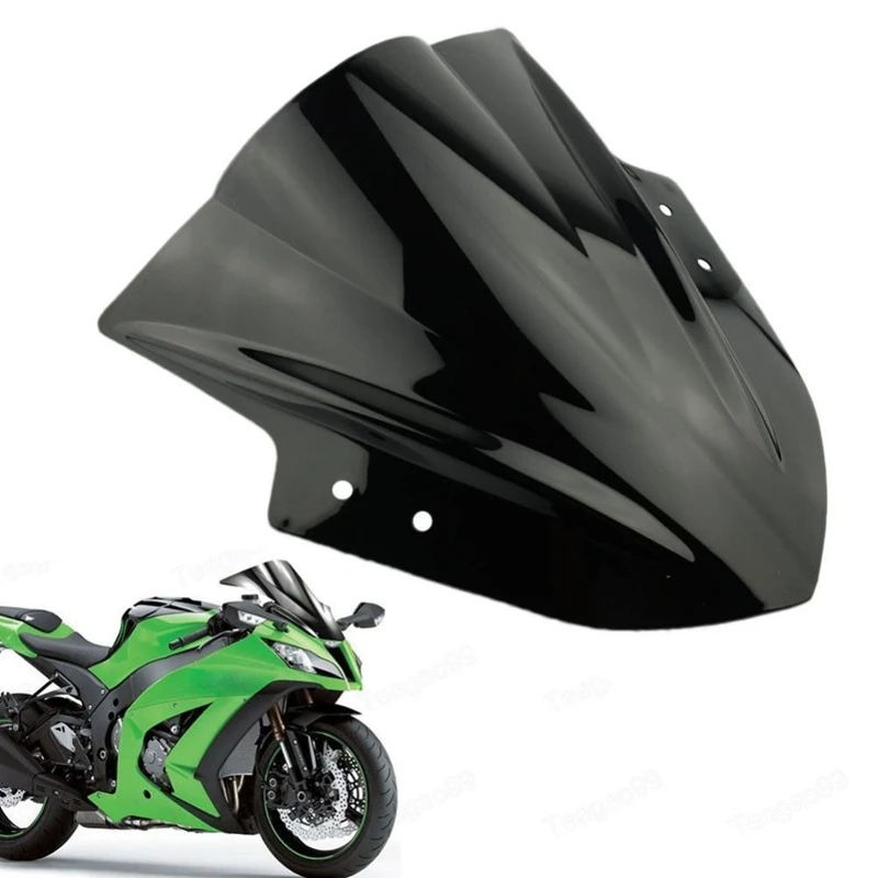 Лобовое стекло мотоцикла с двойным пузырьком для Kawasaki Ninja 300 EX300 2013 2014 2015 2016 2017