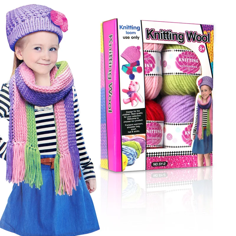 Children play house manual wool knitter knitting machine fine wool creative DIY scarf socks sweater
Children play house manual wool knitter knitting machine fine wool creative DIY scarf socks sweater