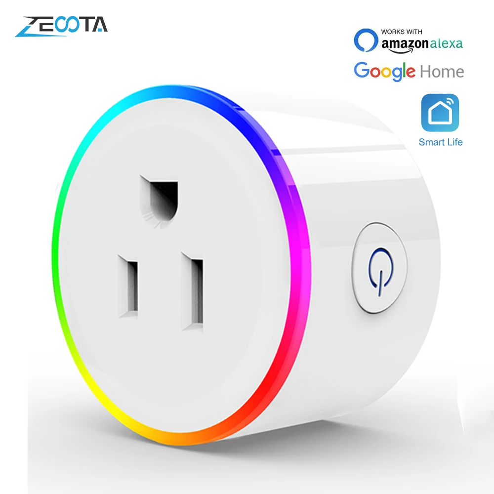 Wifi смарт Мощность Plug Мини розетка стандарта США зеленого и синего цветов