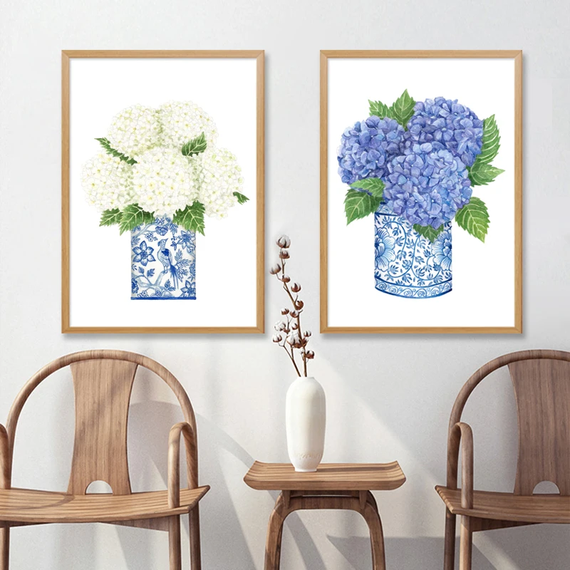 Blue White Ginger Hydrangea Flower Art Prints Chinoiserie Oriental Willow Style Watercolor Canvas Painting Wall Pictures Decor
Blue White Ginger Hydrangea Flower Art Prints Chinoiserie Oriental Willow Style Watercolor Canvas Painting Wall Pictures Decor