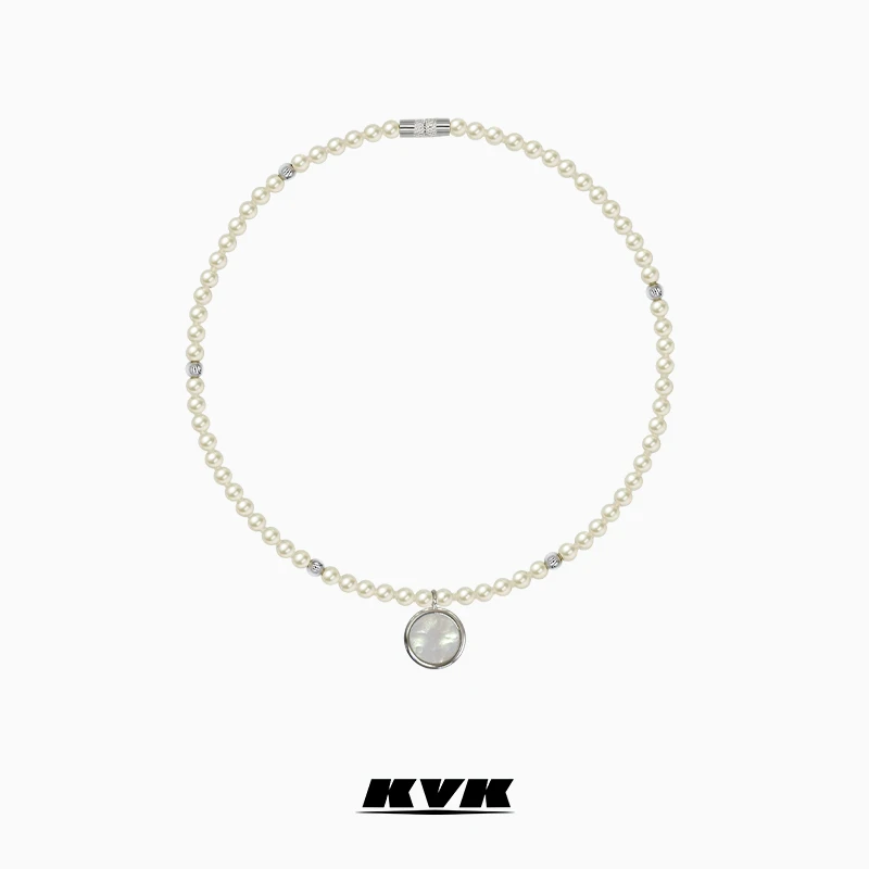 KVK artificial pearl Fritillaria Necklace women's niche design 2021 new fashion neckchain high level Pendant
KVK artificial pearl Fritillaria Necklace women's niche design 2021 new fashion neckchain high level Pendant