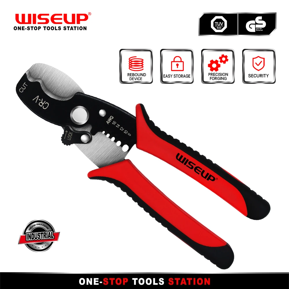 WISEUP Multifunctional Wire Stripper Pliers Crimper Hardware Tools Electricity Cables Wire Cutting Scissors Crimping Pliers 
WISEUP Multifunctional Wire Stripper Pliers Crimper Hardware Tools Electricity Cables Wire Cutting Scissors Crimping Pliers
