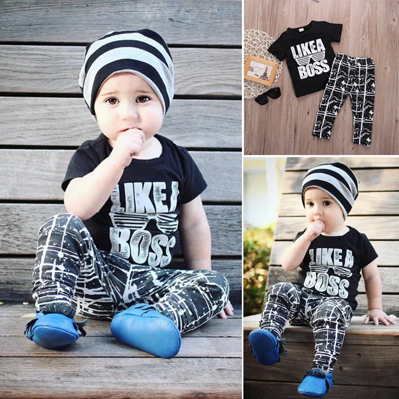 AA New Arrival Baby Boys Kids Summer Sets Short Sleeve T-shirt Tops+Pants 2pcs Children Sets Outfits Summer Clothes Set 1-5Y
AA New Arrival Baby Boys Kids Summer Sets Short Sleeve T-shirt Tops+Pants 2pcs Children Sets Outfits Summer Clothes Set 1-5Y