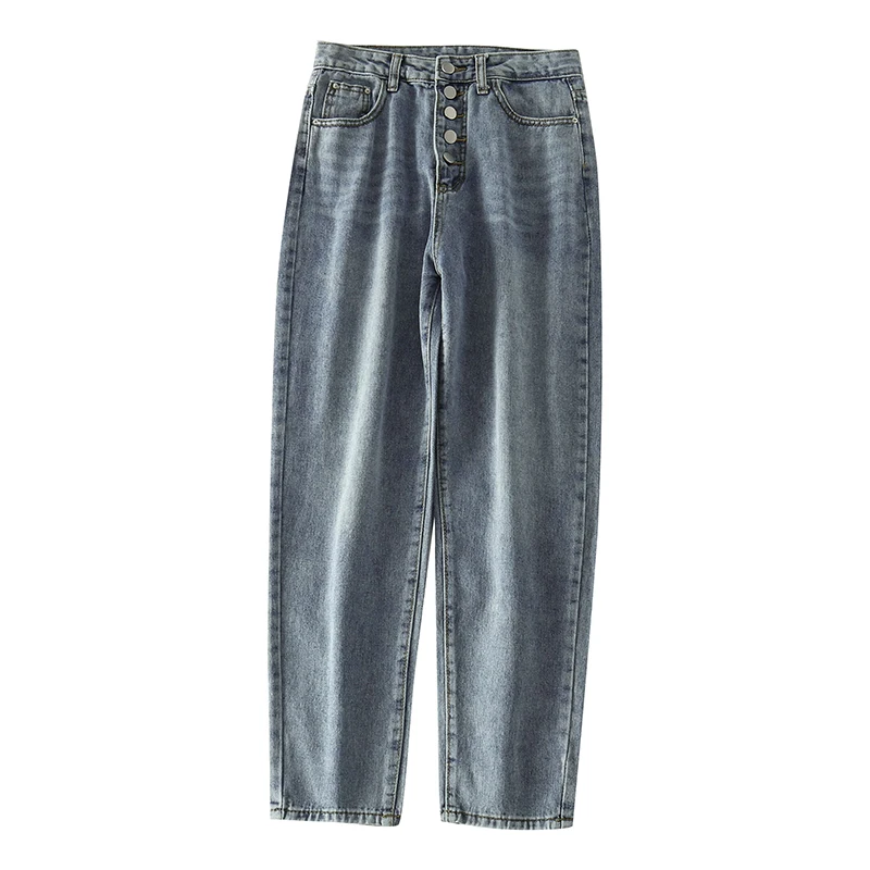 Breasted Design Female Student Loose Dad Jeans 2021 Summer Korean Style Black High Waist Casual Straight Pants
Breasted Design Female Student Loose Dad Jeans 2021 Summer Korean Style Black High Waist Casual Straight Pants