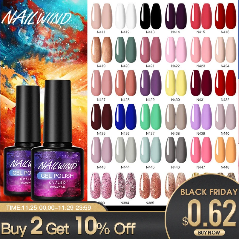 NAILWIND Gel Polish 8ml Plastic Bottle Nail Art All For Manicure Vernis Semi Permanent Base Top Coat UV/LED Gel Nail Polish
NAILWIND Gel Polish 8ml Plastic Bottle Nail Art All For Manicure Vernis Semi Permanent Base Top Coat UV/LED Gel Nail Polish