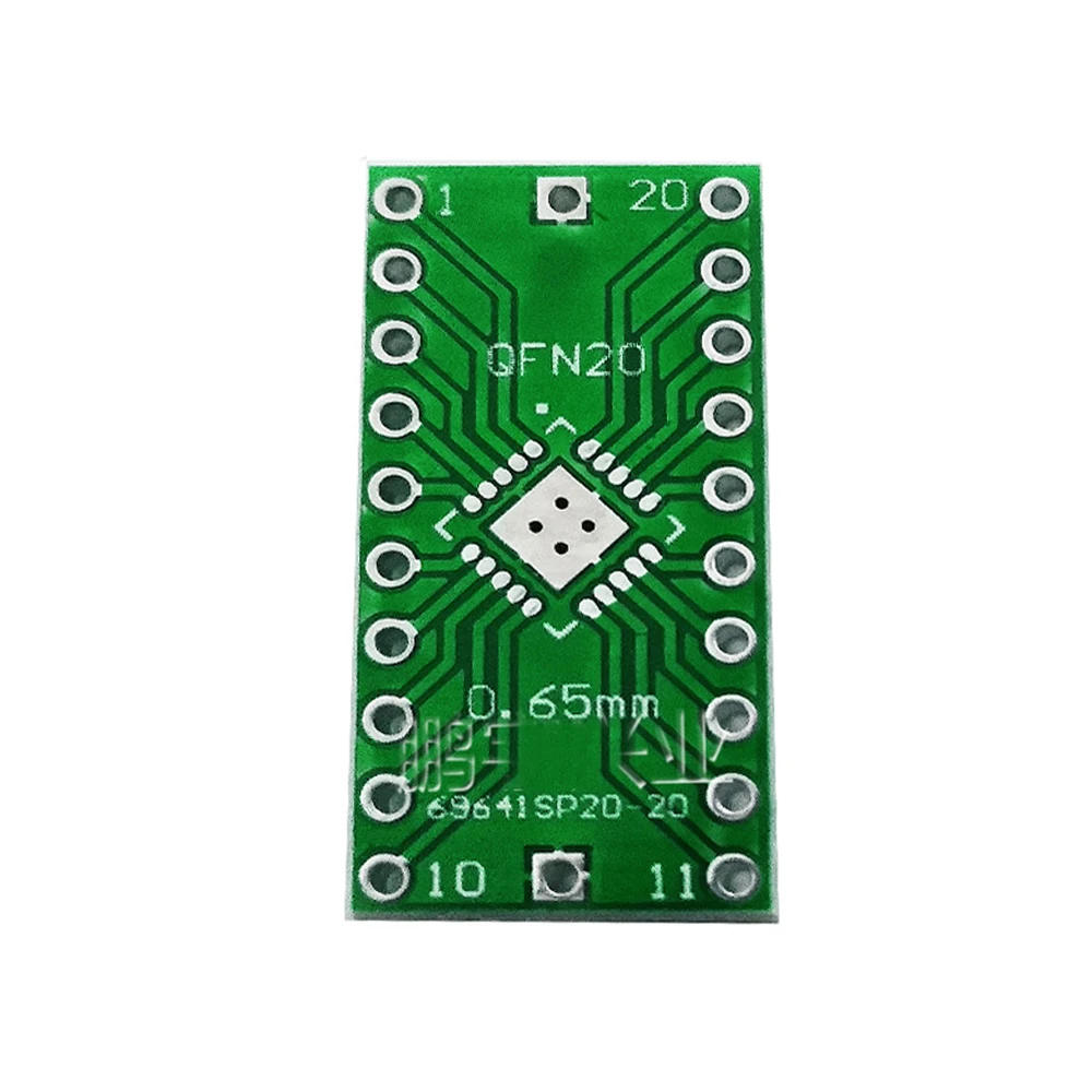 10 шт. QFN20 переходник платы PCB Pinboard SMD на DIP20 DIP Pin IC тестовая пластина 0,5 мм 0,65 мм 2,54 мм шаг преобразователь разъем
10 шт. QFN20 переходник платы PCB Pinboard SMD на DIP20 DIP Pin IC тестовая пластина 0,5 мм 0,65 мм 2,54 мм шаг преобразователь разъем