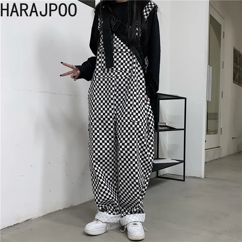 Harajpoo Women Jumpsuits Fashion Loose 2021 Fall New Checkerboard Print Straight Casual High Waist Streetwear Leg Long Ins Pants
Harajpoo Women Jumpsuits Fashion Loose 2021 Fall New Checkerboard Print Straight Casual High Waist Streetwear Leg Long Ins Pants